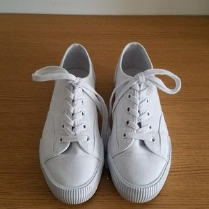 White platform shoes